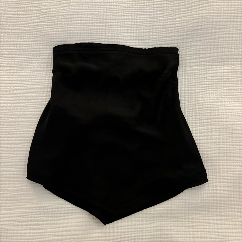 Free People Strapless Open Back Blouse